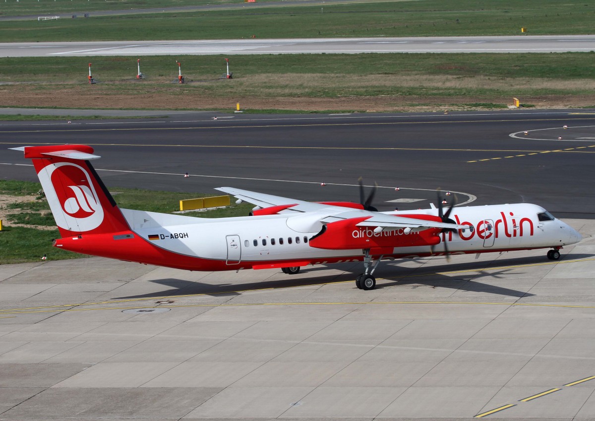 Air Berlin (LGW), D-ABQH, De Havilland Canada, 8Q-400, 02.04.2014, DUS-EDDL, Dsseldorf, Germany