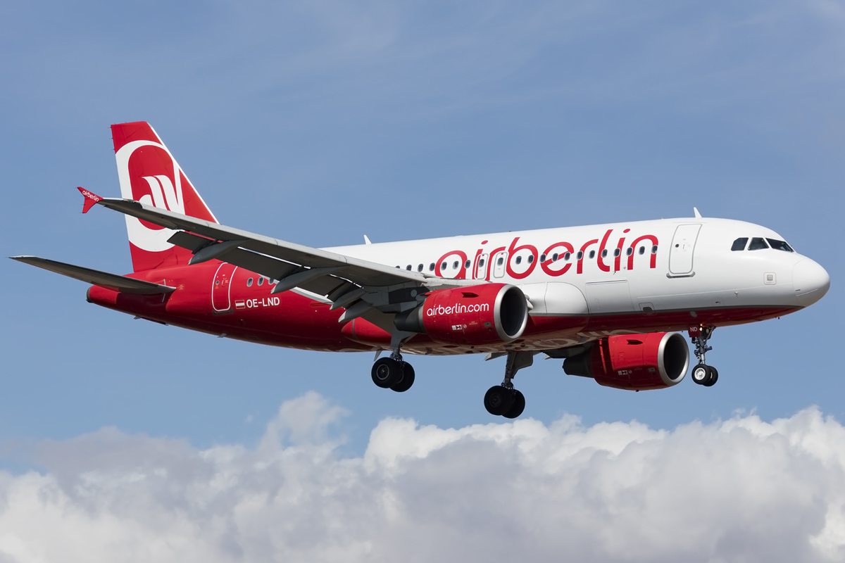 Air Berlin, OE-LND, Airbus, A319-112, 17.04.2016, ACE, Arrecife, Spain 



