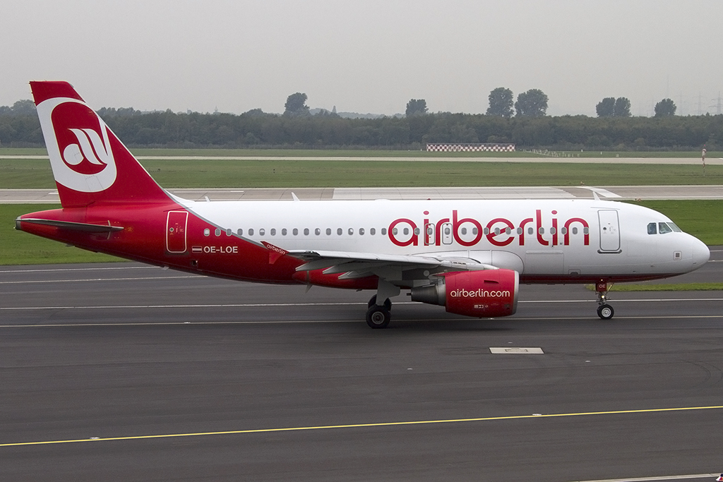 Air Berlin, OE-LOE, Airbus, A319-112, 08.10.2013, DUS, Düsseldorf, Germany 



