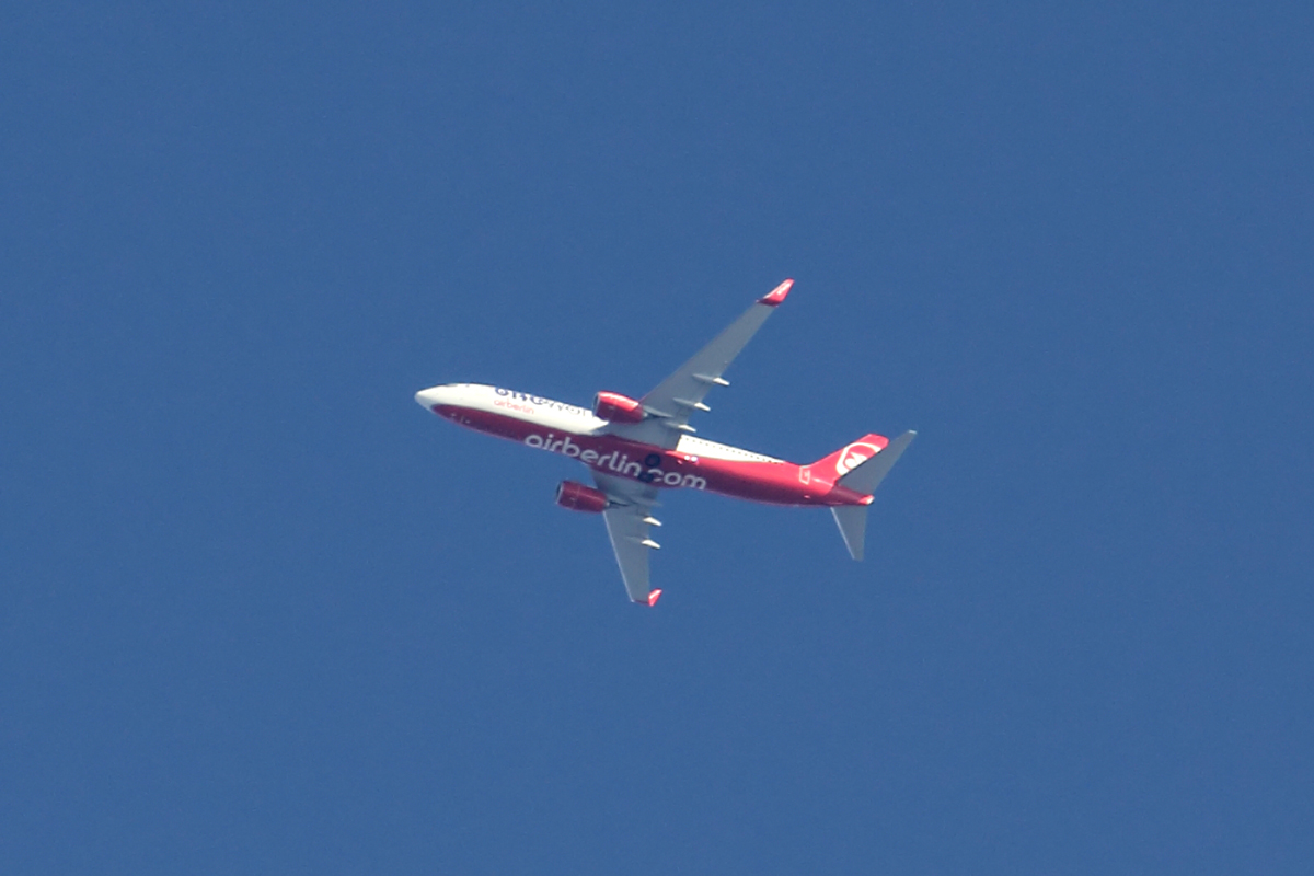 Air Berlin  Oneworld  D-ABM? über Recklinghausen 14.9.2014