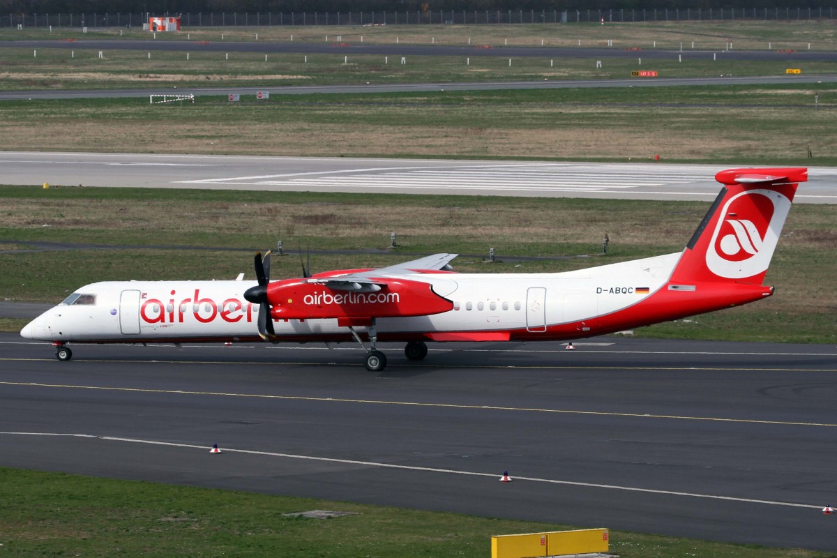 Air Berlin (op. LGW), D-ABQC, Bombardier, Dash 8 Q-402, 03.04.2015, DUS-EDDL, Düsseldorf, Germany