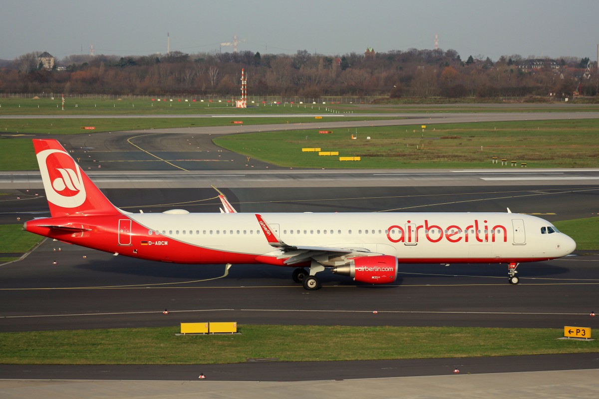 Air Berlin,D-ABCM,(C/N 6432),Airbus A 321-211(SL), 27.12.2015,DUS-EDDL, Düsseldorf, Germany