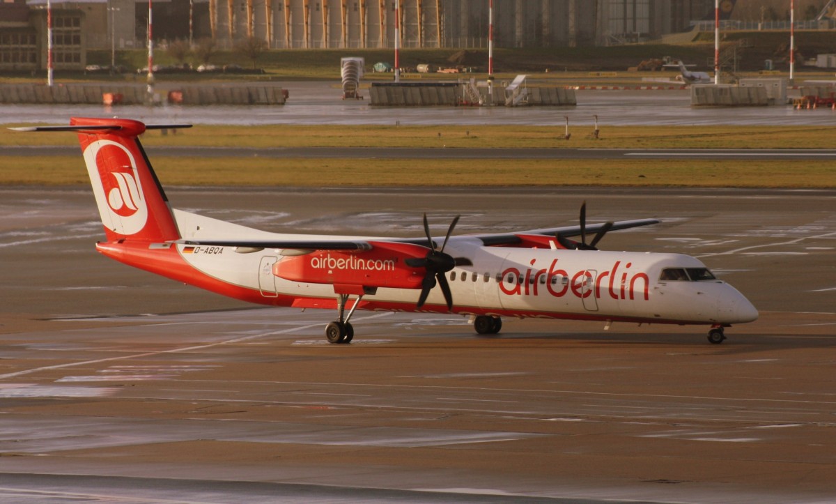 Air Berlin,D-ABQA,(c/n4223),De Havilland Canada DHC-8-402Q Dash8,12.01.2014,HAM-EDDH,Hamburg,Germany