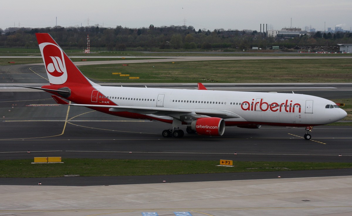 Air Berlin,D-ALPE,(c/n 469),Airbus A330-223,11.04.2015,DUS-EDDL,Düsseldorf,Germany