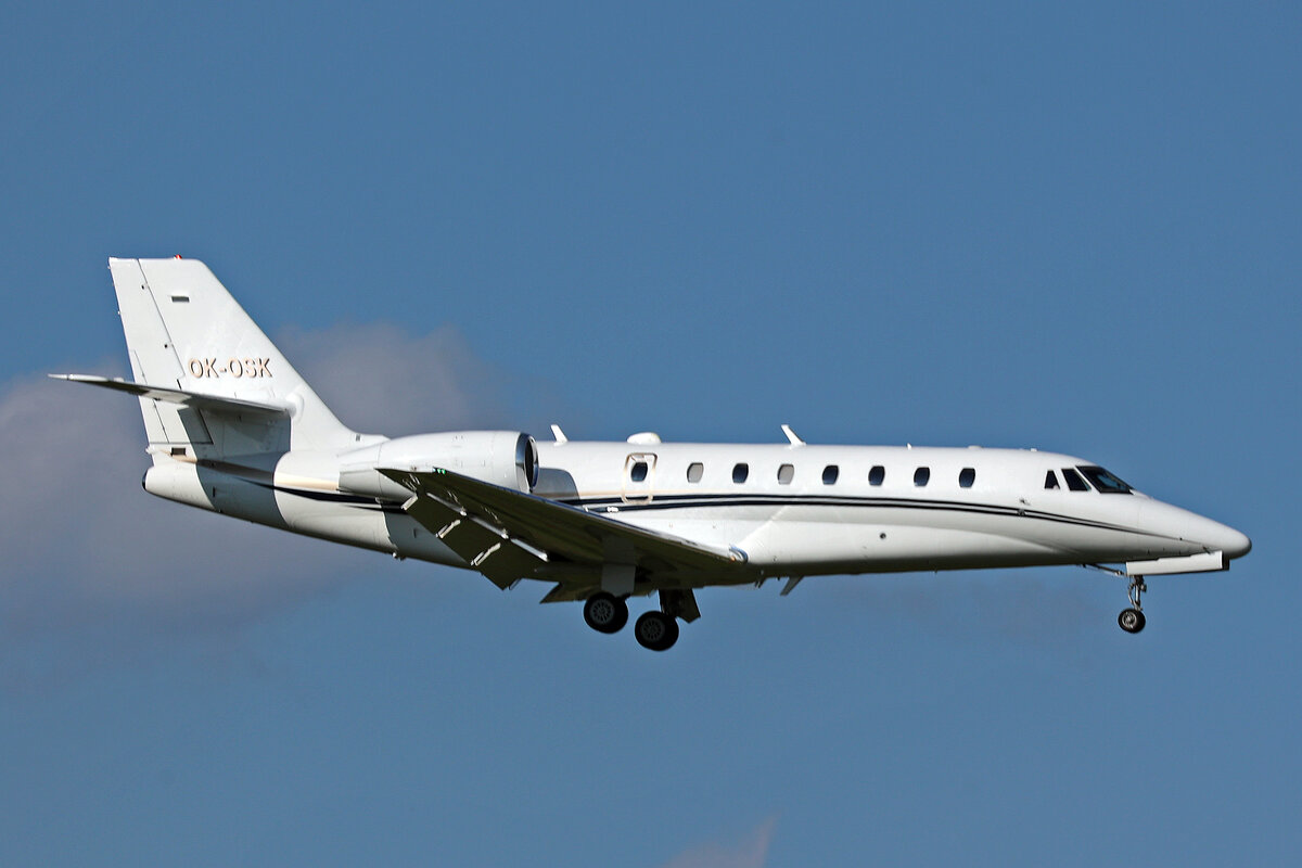 Air Bohemia, OK-OSK, Cessna Sovereign 680, msn: 680-0185, 24.August 2025, ZRH Zürich, Switzerland.