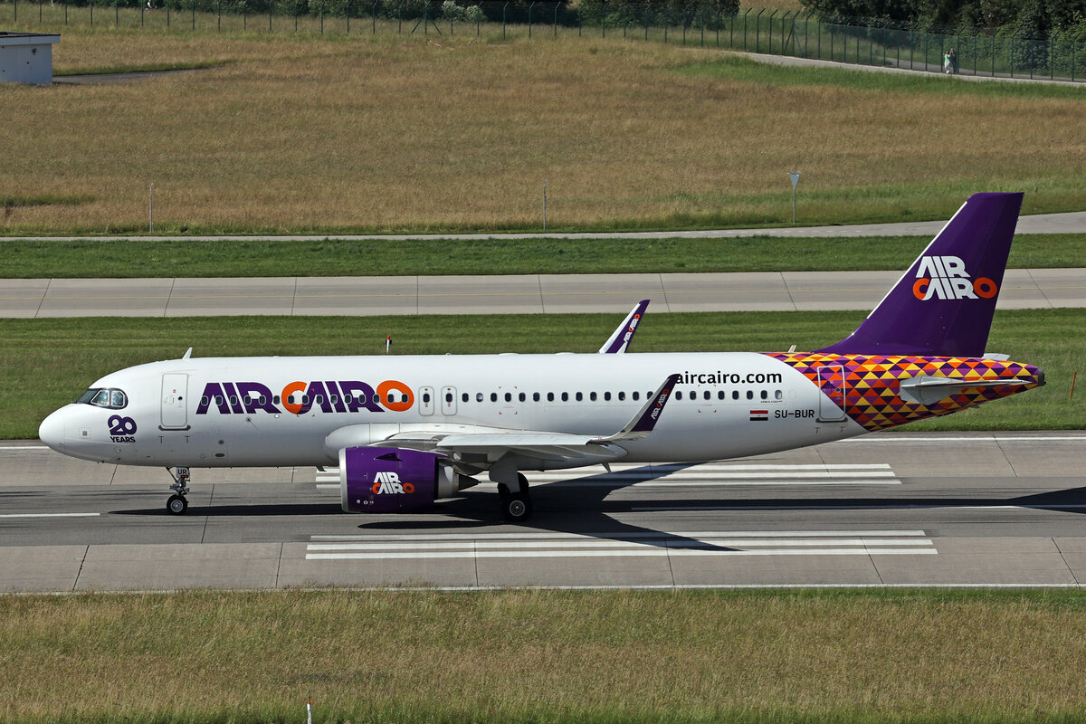 Air Cairo, SU-BUR, Airbus A320-251N, msn: 11322, 16.Juni 2024, ZRH Zürich, Switzerland.