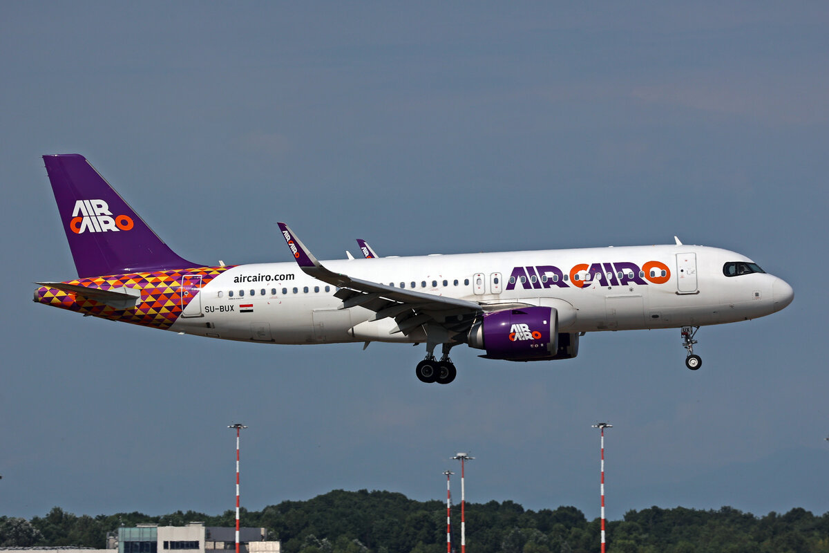Air Cairo, SU-BUX, Airbus A320-251N, msn: 10791, 02.Juli 2025, MXP Milano Malpensa, Italy.