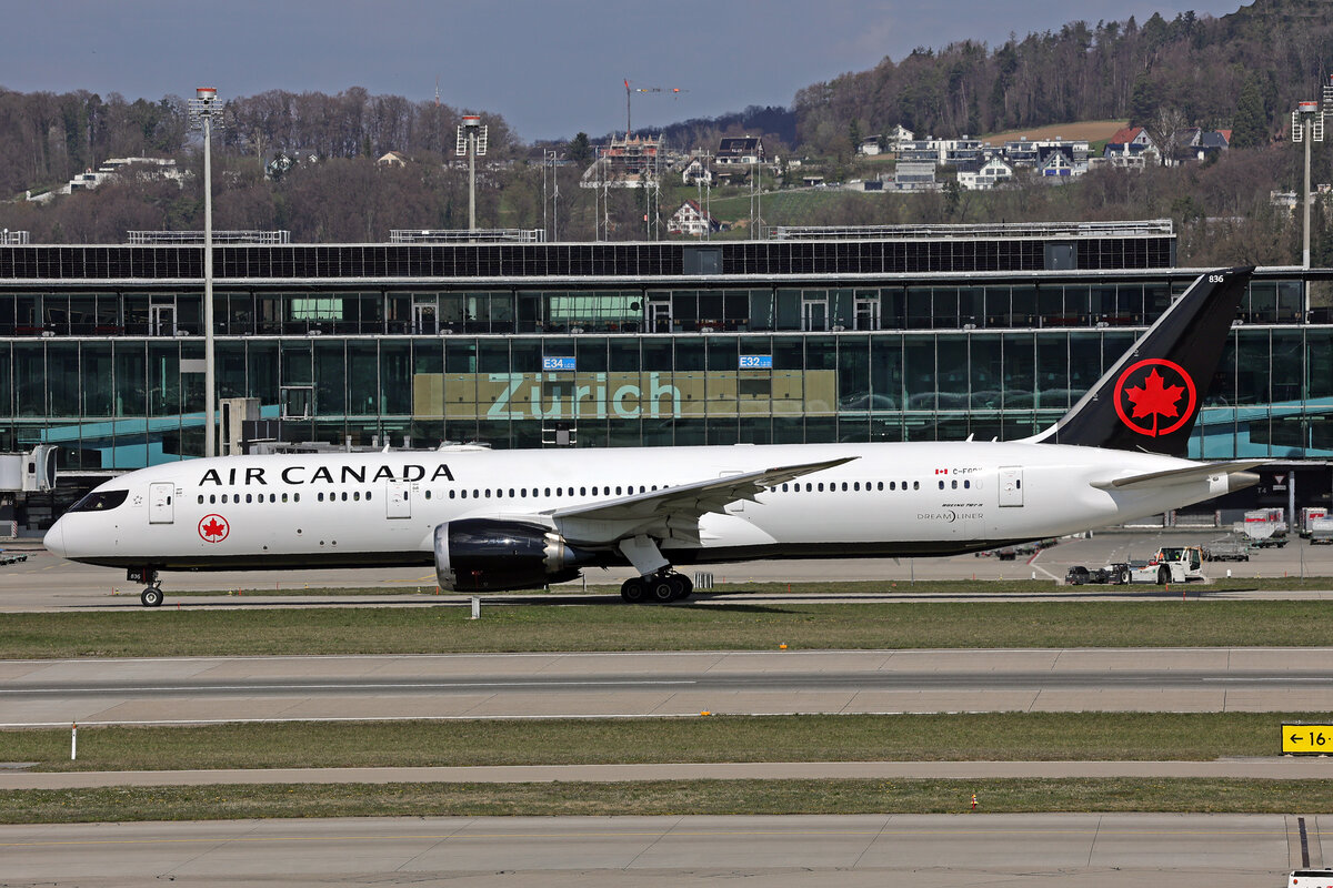 Air Canada, C-FGDX, Boeing B787-9, msn: 35269/395, 03.April 2026, ZRH Zürich, Switzerland.