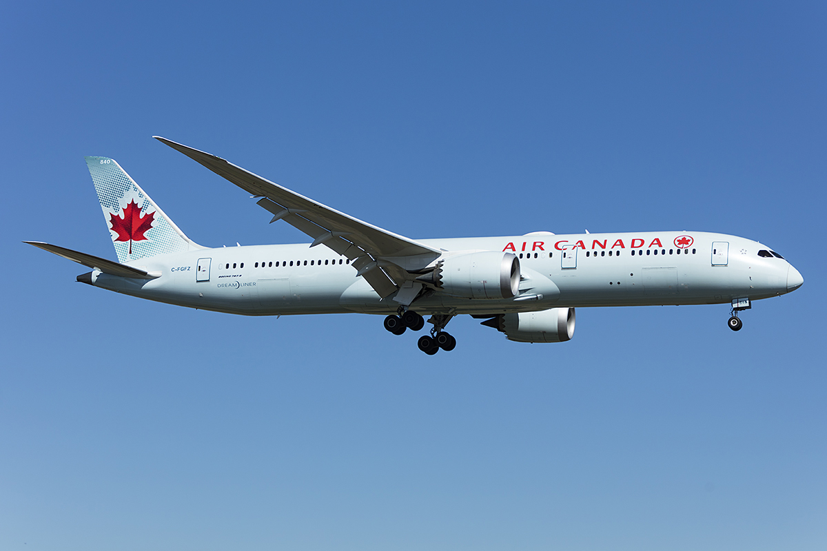 Air Canada, C-FGFZ, Boeing, B787-9, 19.04.2019, FRA, Frankfurt, Germany 




