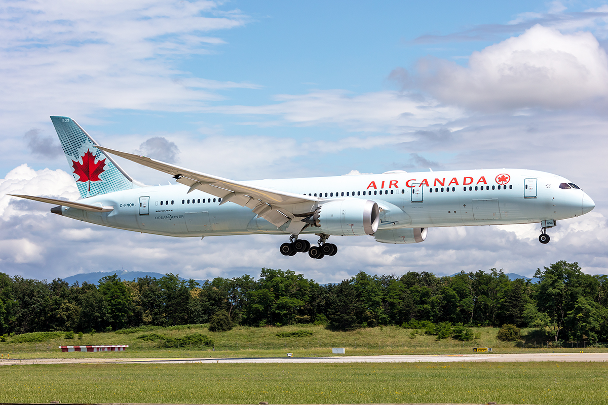Air Canada, C-FNOH, Boeing, B787-9, 07.07.2021, BSL, Basel, Switzerland