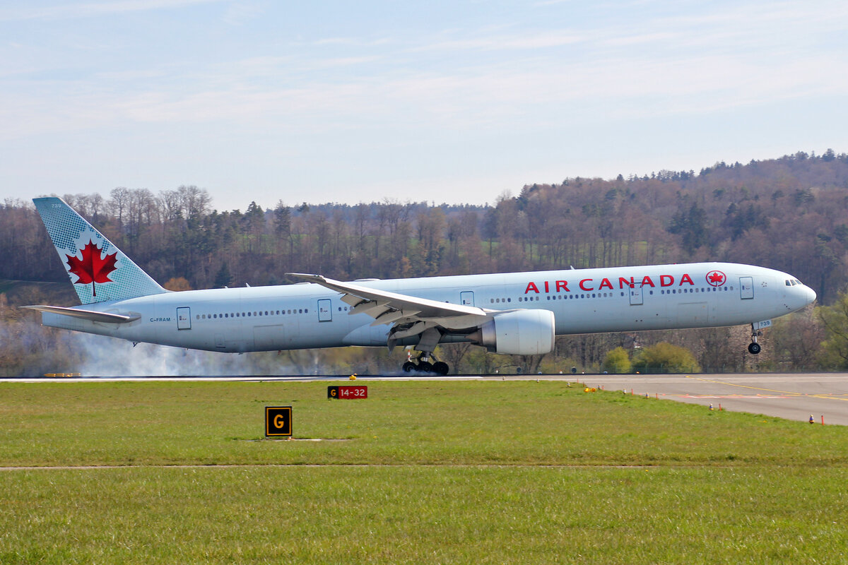 Air Canada, C-FRAM, Boeing B777-333ER, msn: 35250/726, 10.April 2023, ZRH Zürich, Switzerland.