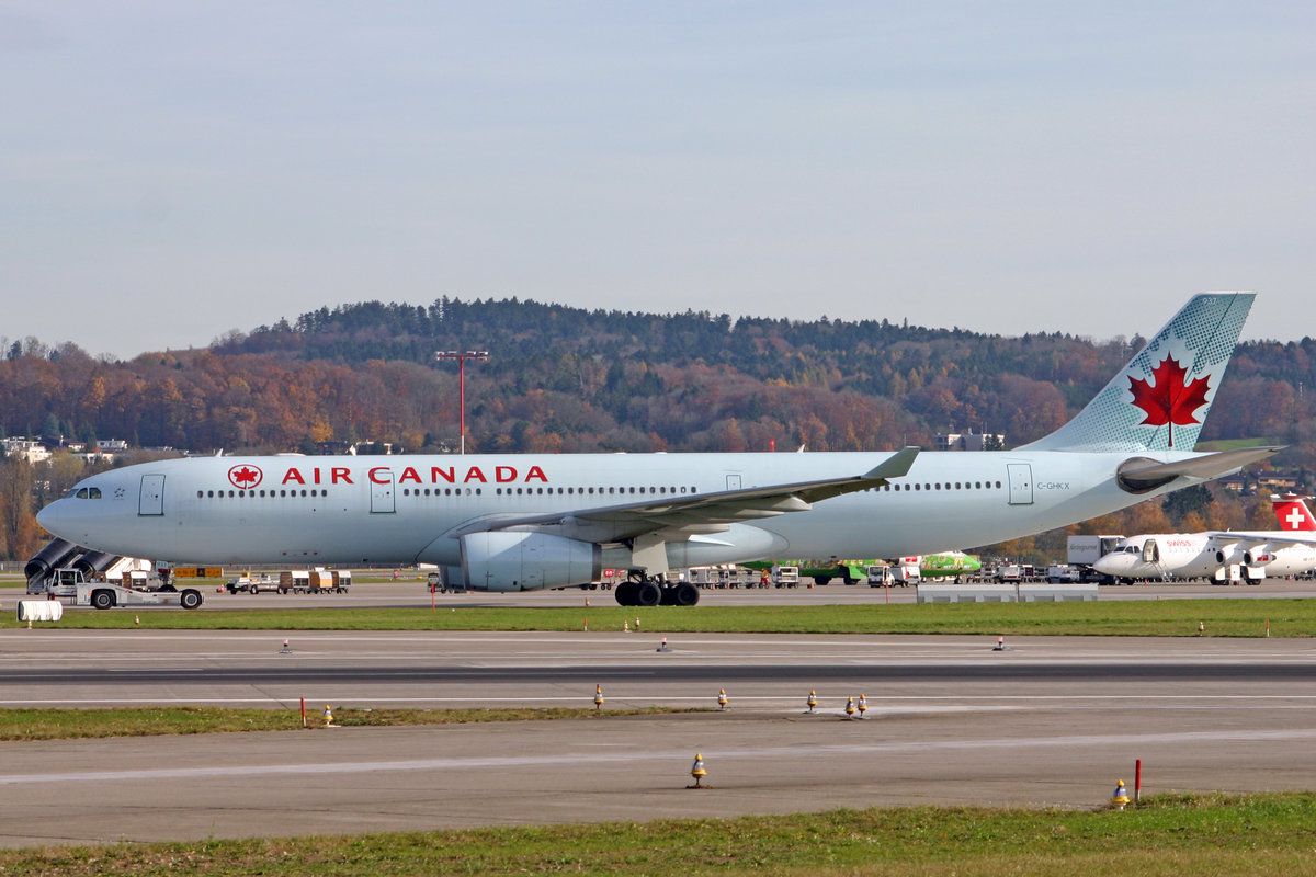 Air Canada, C-GHKX, Airbus A330-343X, msn: 412, 10.November 2008, ZRH Zürich, Switzerland.