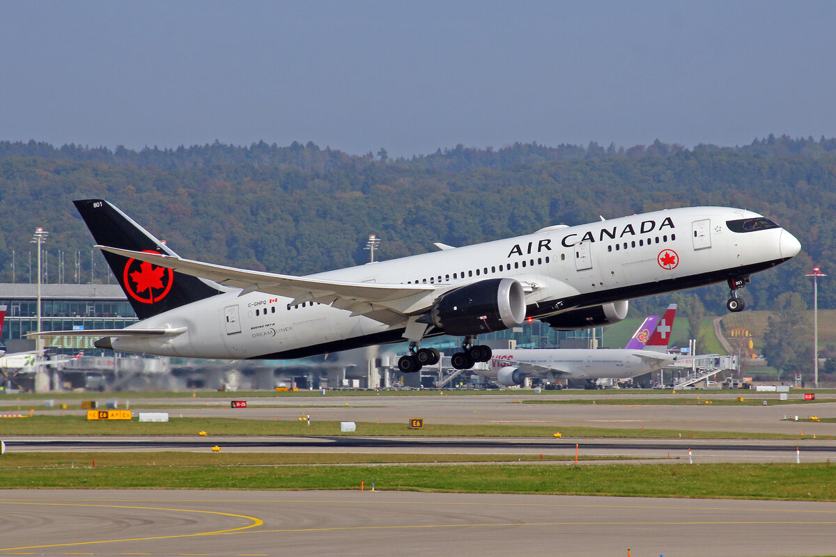 Air Canada, C-GHPQ, Boeing 787-8, msn: 35257/160, 16.Oktober 2021, ZRH Zürich, Switzerland.

