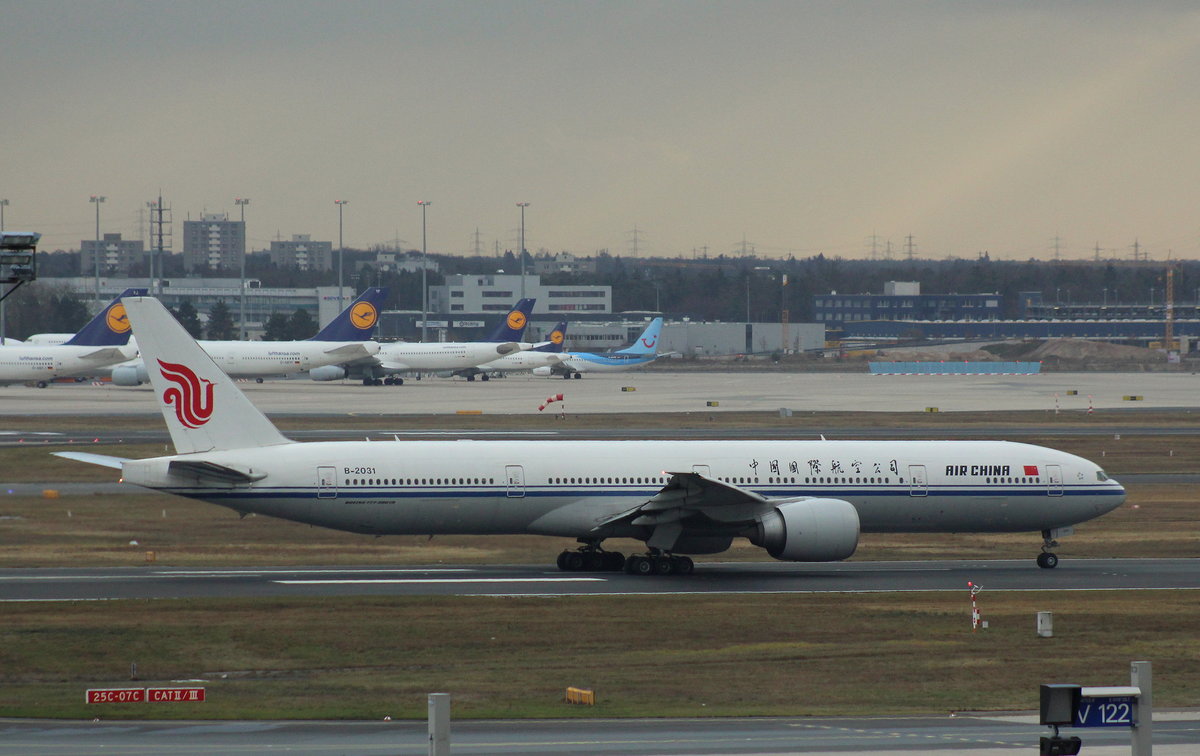Air China, B-2031,(c/n 38670),Boeing 777-39L(ER), 27.12.2016, FRA-EDDF, Frankfurt, Germany 