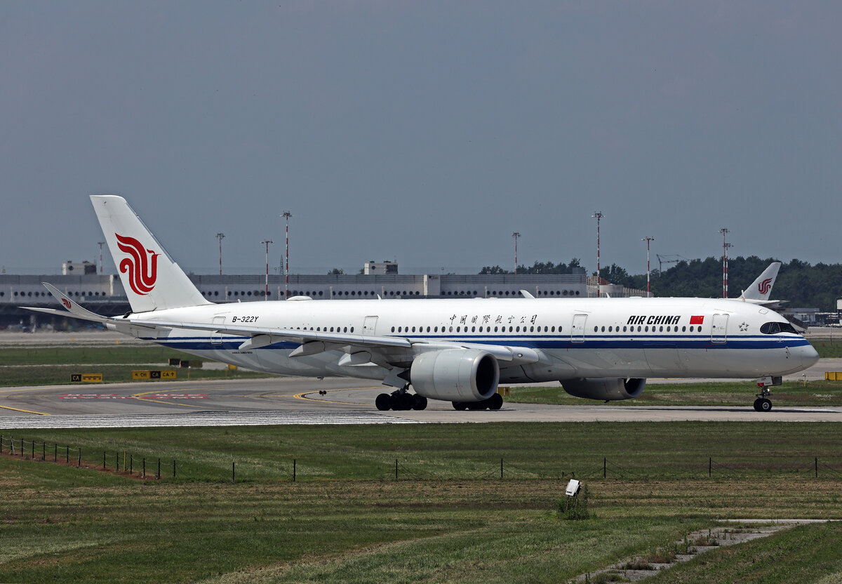 Air China, B-322Y, Airbus A350-941, msn: 474, 10.Juli 2024, MXP Milano Malpensa, Italy.