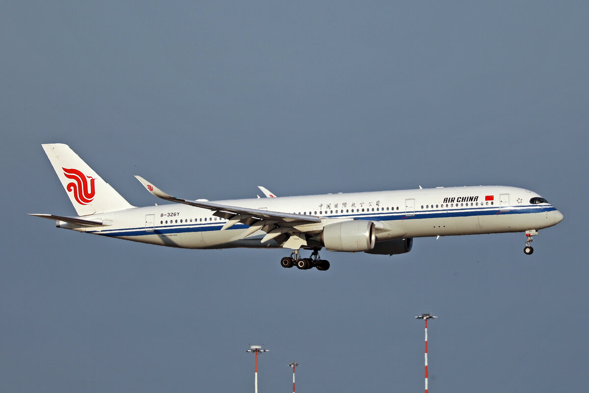 Air China, B-326Y, Airbus A350-941, msn: 517, 03.Juli 2025, MXP Milano Malpensa, Italy.