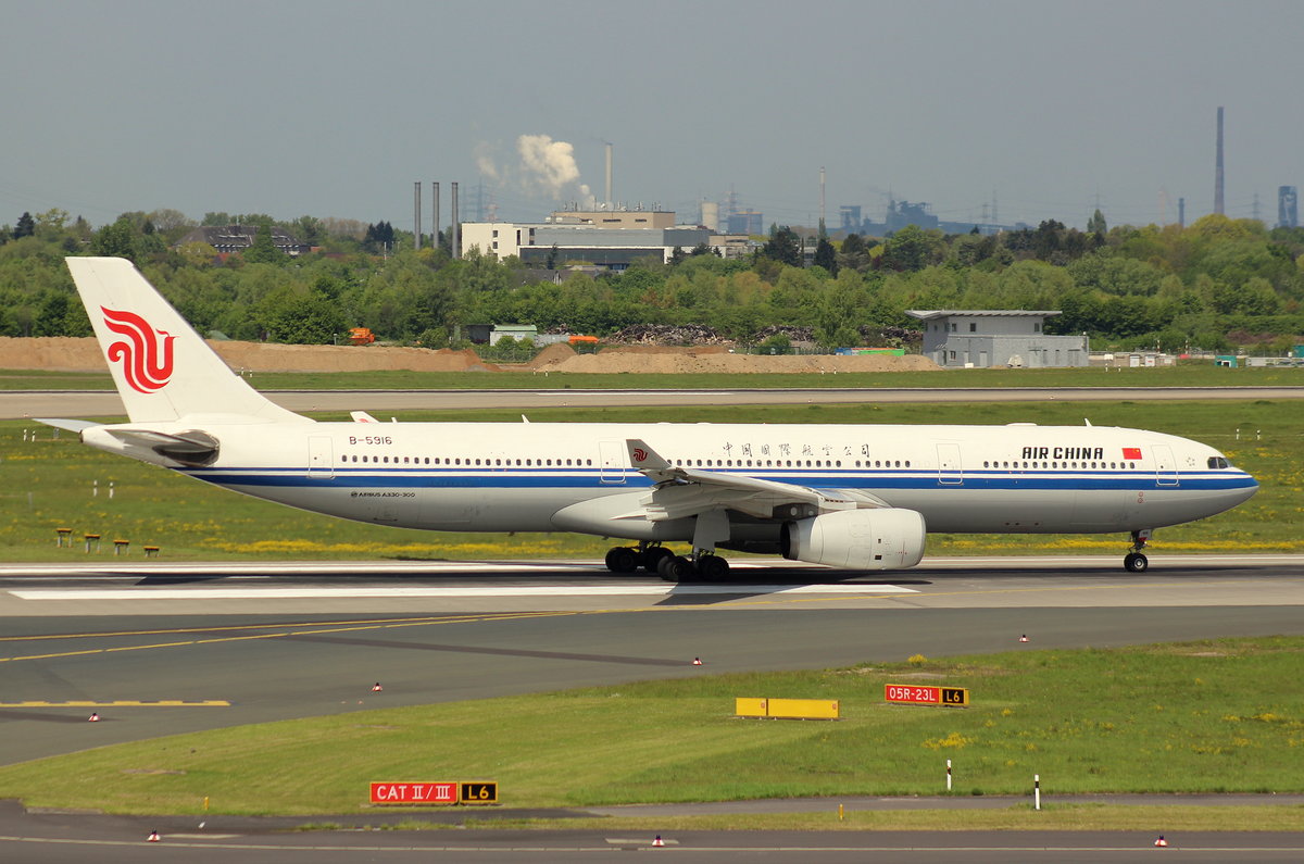 Air China, B-5916, MSN 1383, Airbus A 330-343X,06.05.2017, DUS-EDDL, Düsseldorf, Germany 