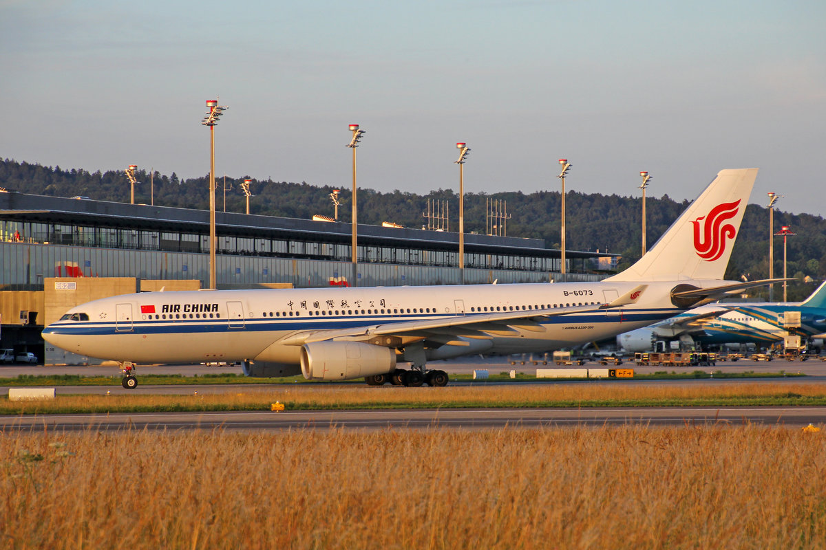 Air China, B-6073, Airbus A330-243, msn: 780, 15.Juni 2018, ZRH Zürich, Switzerland.