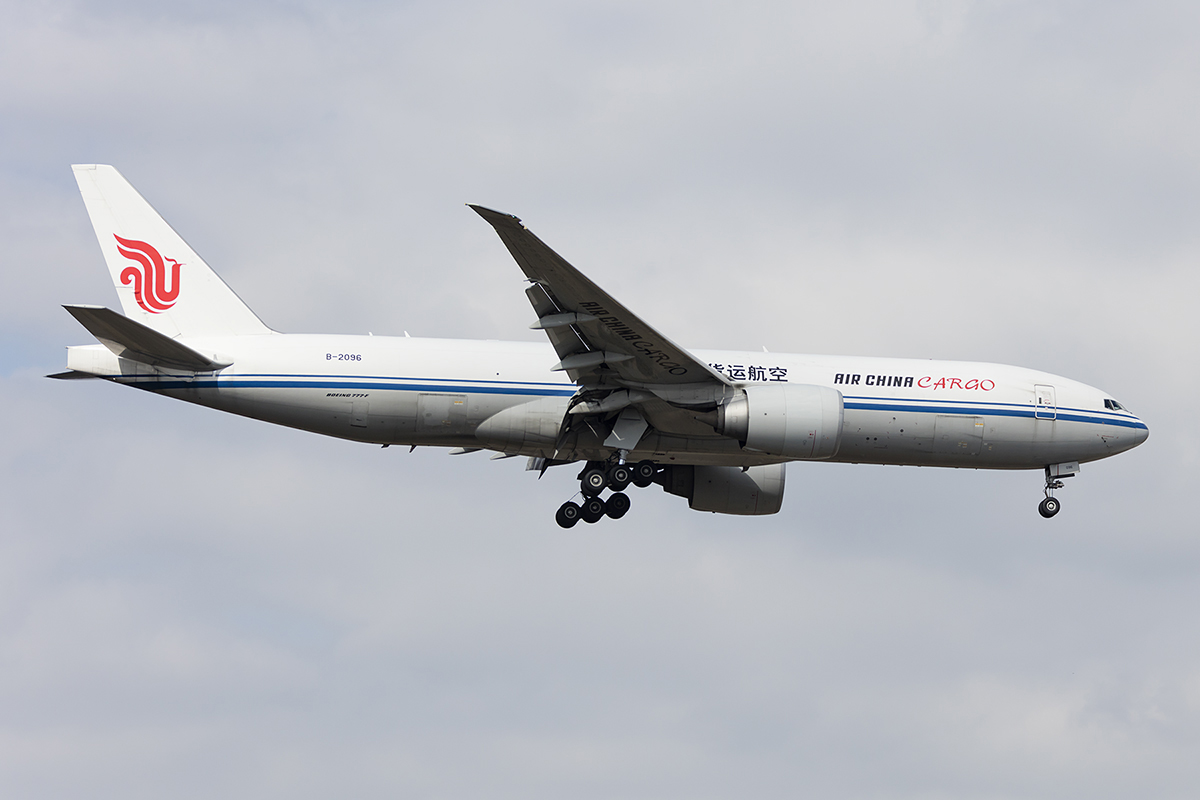 Air China - Cargo, B-2096, Boeing, B777-FFT, 24.03.2018, FRA, Frankfurt, Germany 




