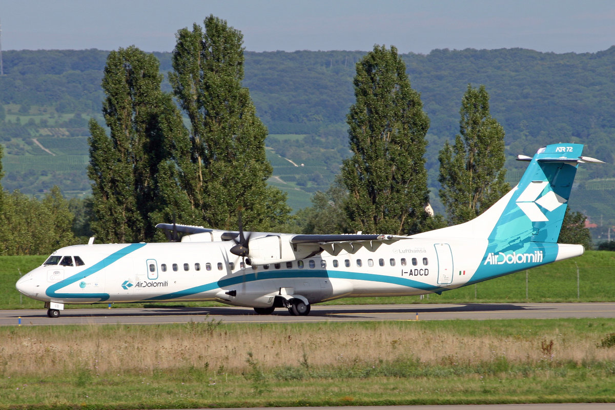 Air Dolomiti, I-ADCD, ATR 72-212A(-500), msn: 664, 25.August 2010, BSL Basel, Switzerland.