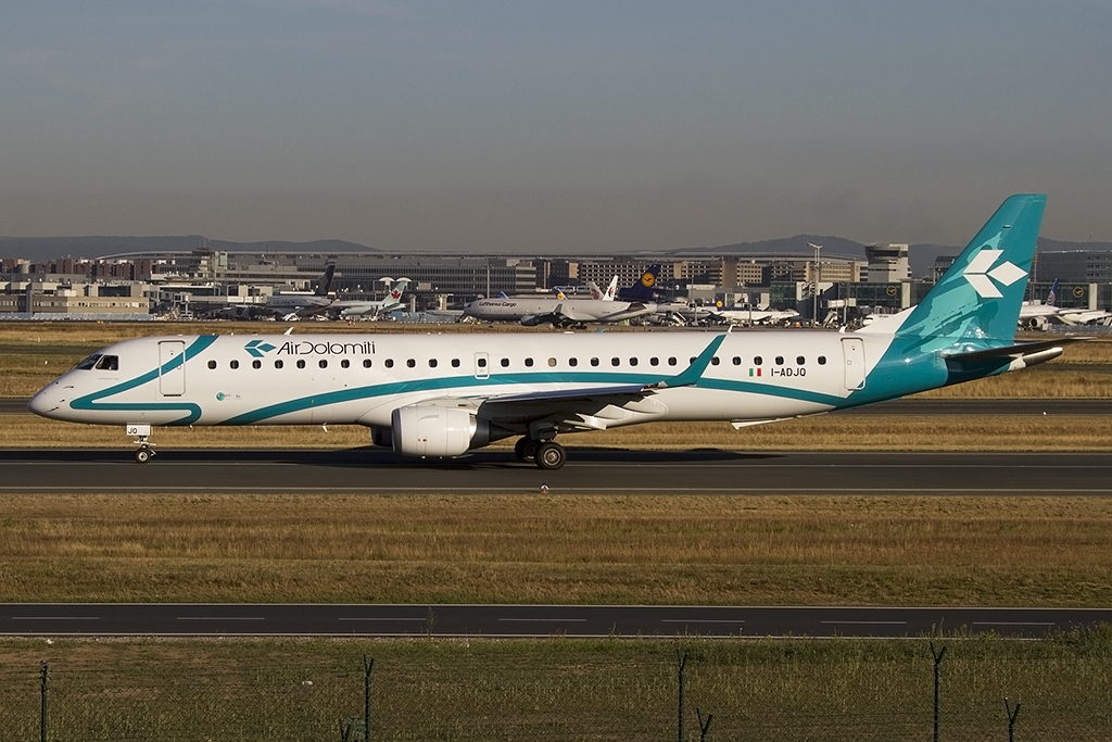 Air Dolomiti, I-ADJO, Embraer, ERJ-195LR, 16.08.2013, FRA, Frankfurt, Germany 





