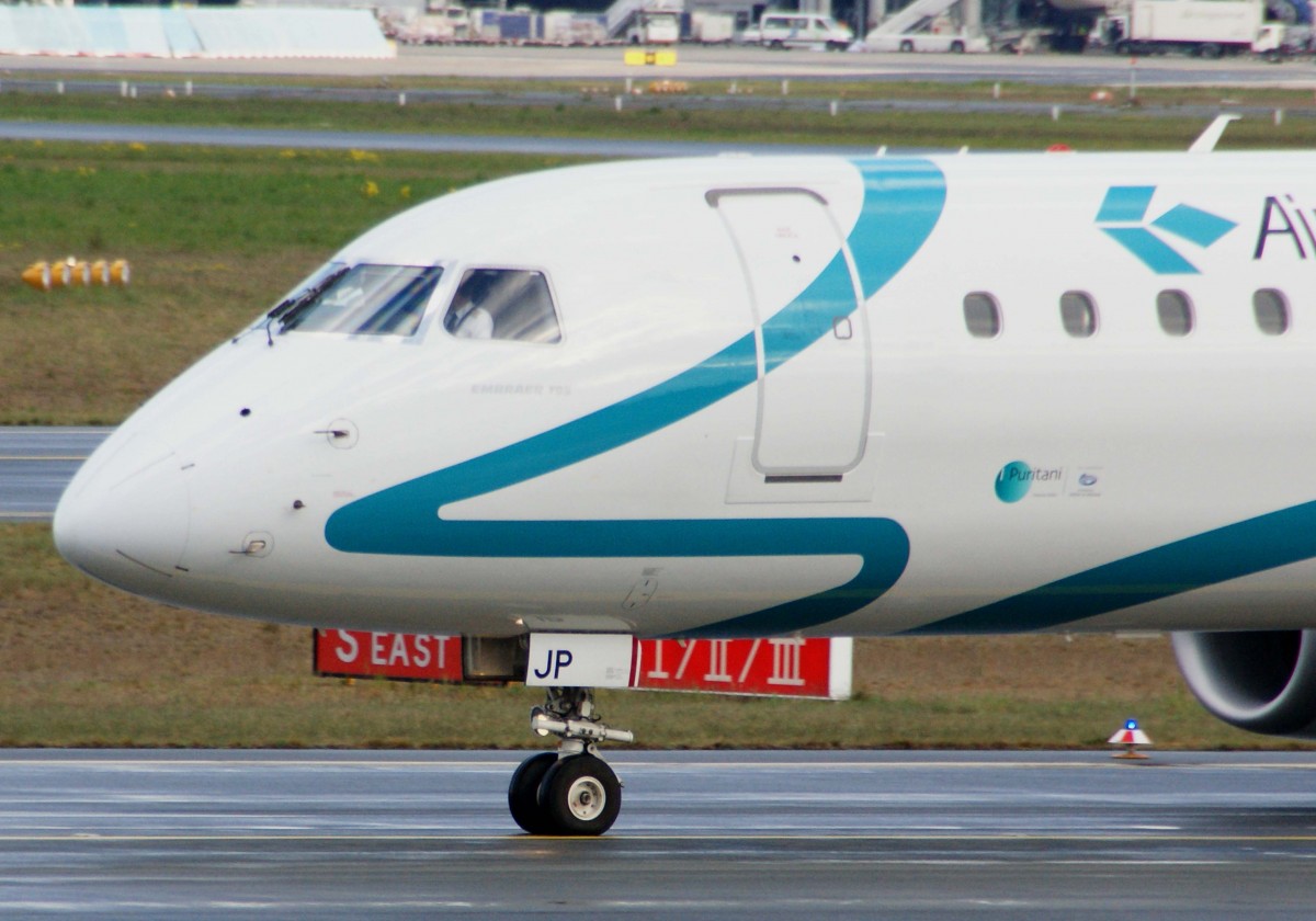 Air Dolomiti, I-ADJP  I Puritani di V.Bellini , Embraer, 195 LR (Bug/Nose), 18.04.2014, FRA-EDDF, Frankfurt, Gemany