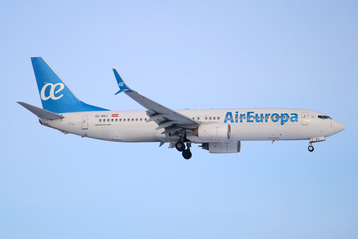 Air Europa | EC-NVJ | Boeing 737-8K5 | Frankfurt FRA  | 21/01/2023