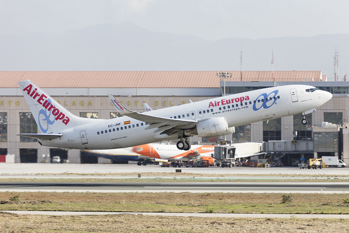 Air Europa, EC-JNF, Boeing, B737-85P, 28.10.2016, AGP, Malaga, Spain



