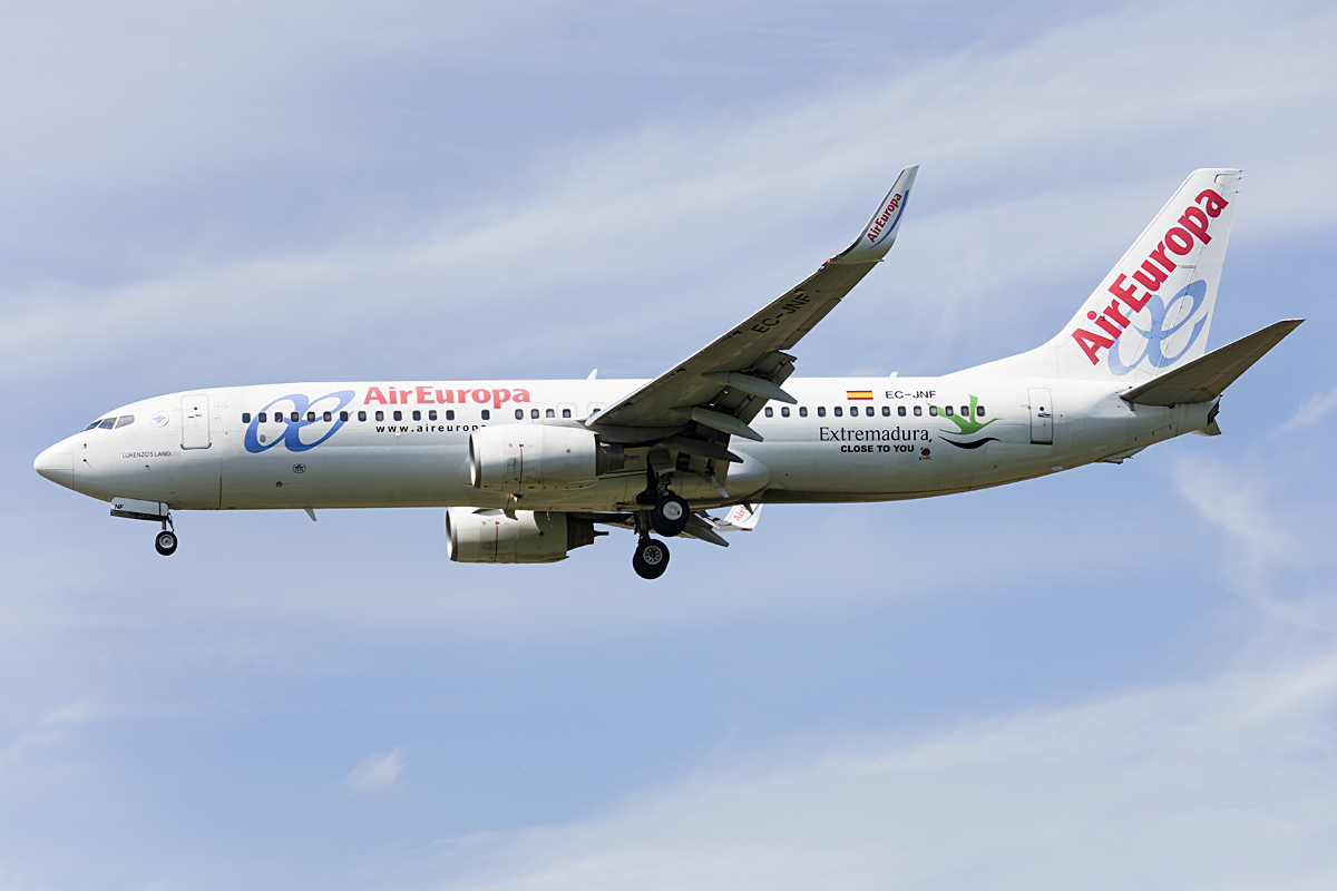 Air Europa, EC-JNF, Boeing, B737-85P, 18.05.2016, BSL, Basel, Switzerland 




