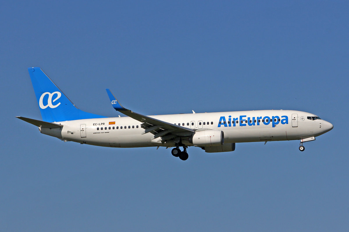 Air Europa, EC-LPR, Boeing B737-85P, msn: 36588/3989, 23.April 2021, ZRH Zürich, Switzerland.