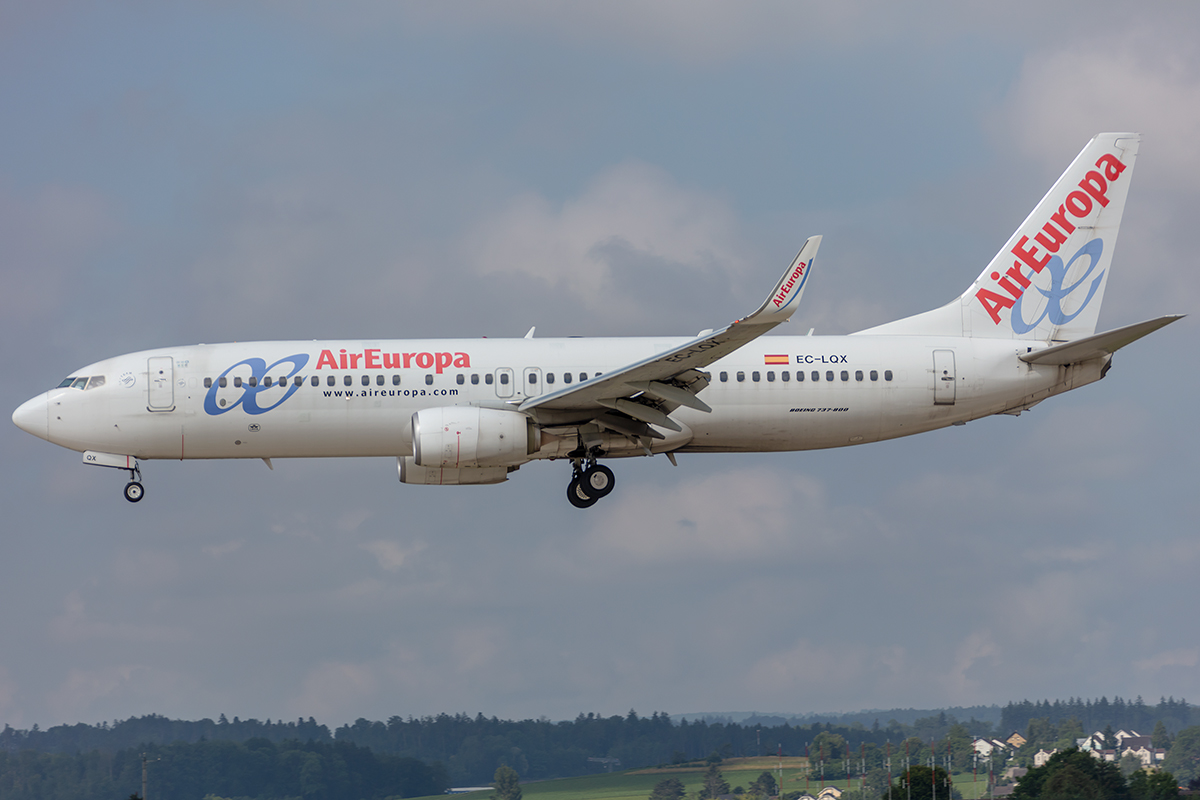 Air Europa, EC-LQX, Boeing, B737-85P, 26.06.2021, ZRH, Zürich, Switzerland