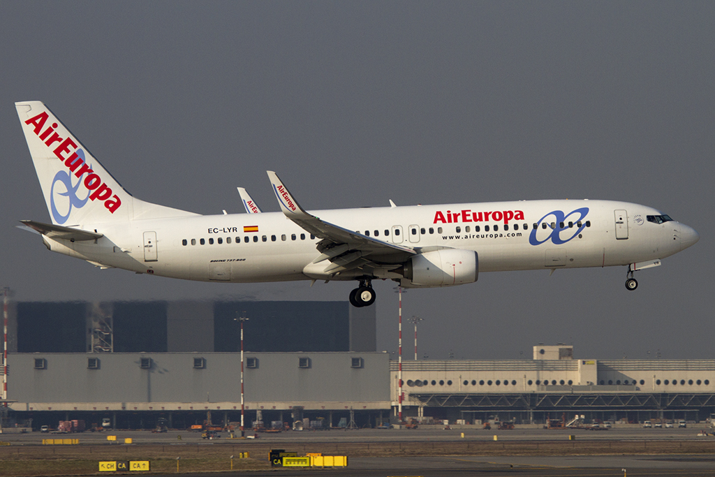 Air Europa, EC-LYR, Boeing, B737-85P, 19.02.2015, MXP, Mailand, Italy 





