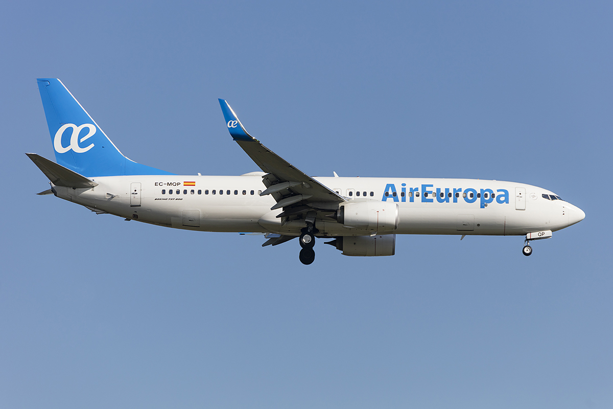 Air Europa, EC-MQP, Boeing, B737-85P, 18.04.2018, FRA, Frankfurt, Germany 



