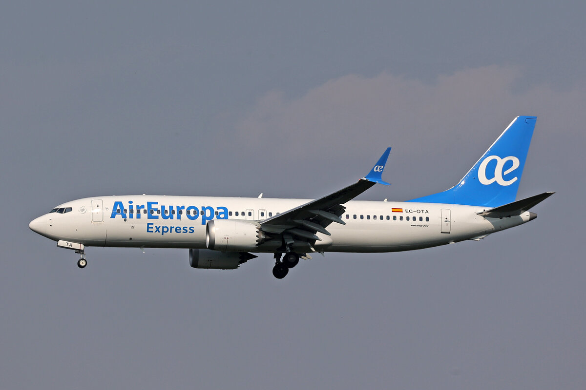 Air Europa Express, EC-OTA, Boeing B737-8MAX, msn: 43629/9661, 28.Juni 2026, MXP Milano Malpensa, Italy.