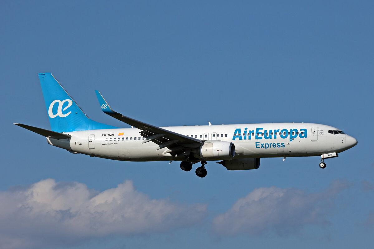 Air Europa Expresss, EC-NZN, Boeing B737-8KN, msn: 40259/4467, 24.August 2025, ZRH Zürich, Switzerland.