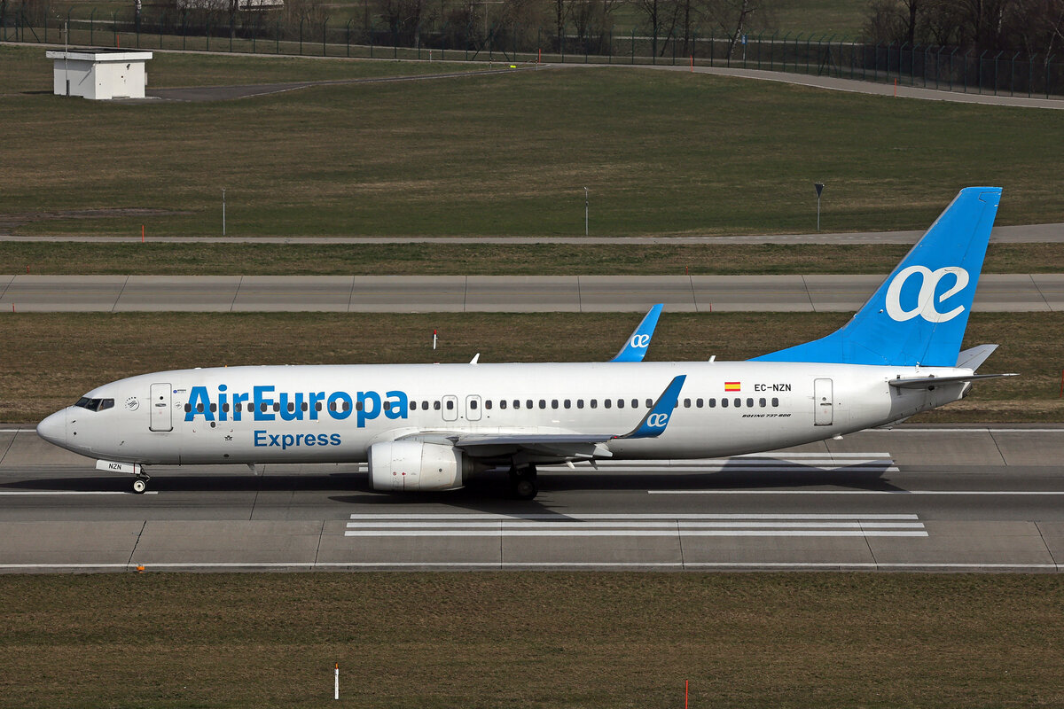 Air Europa Expresss, EC-NZN, Boeing B737-8KN, msn: 40259/4467, 07.März 2026, ZRH Zürich, Switzerland.