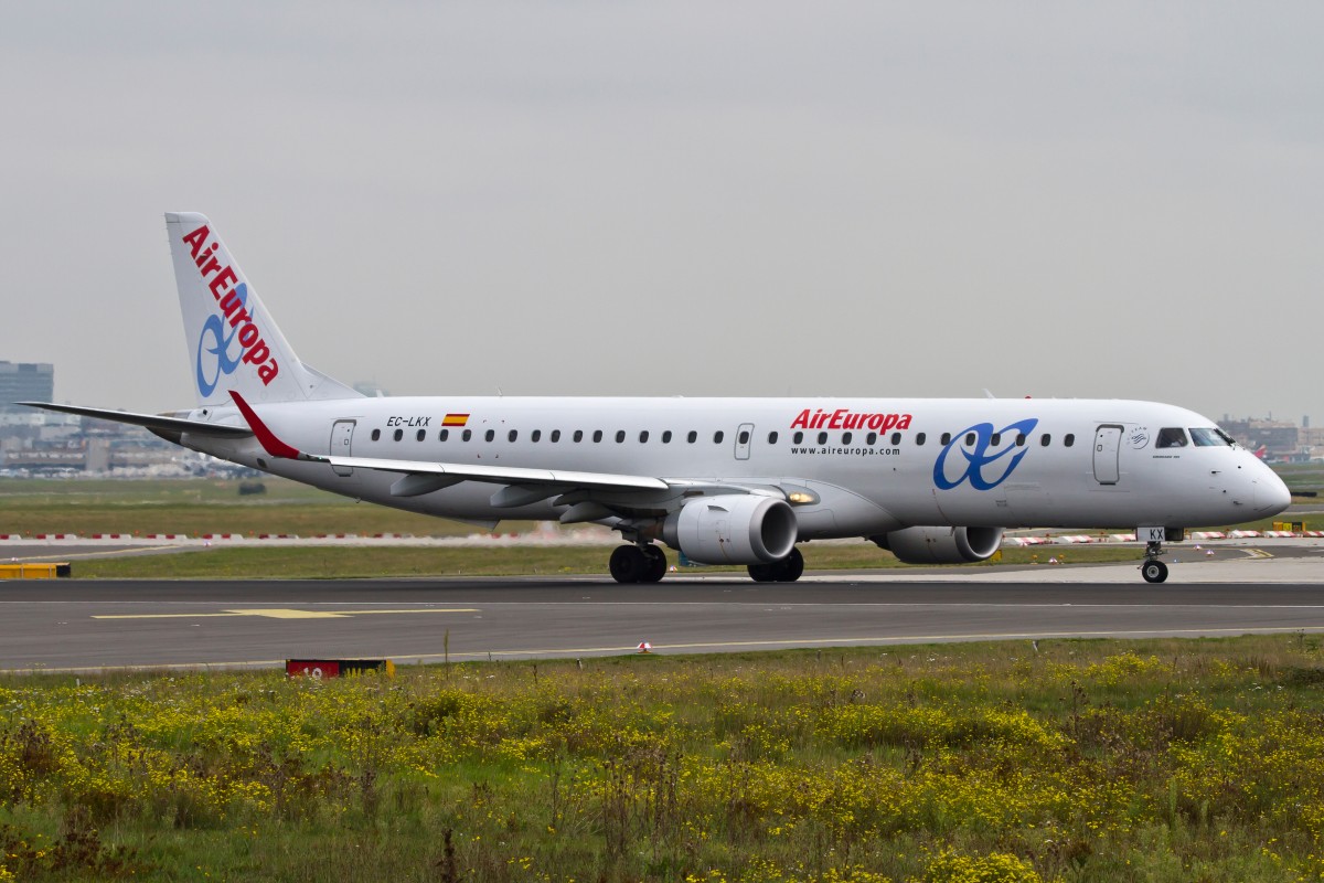 Air Europa (UX), EC-LKX, Embraer, 195 LR, 15.09.2014, FRS-EDDF, Frankfurt, Germany
