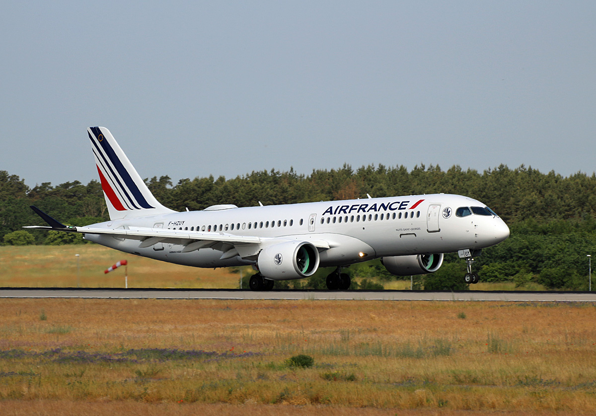 Air France, Airbus A 220-300, F-HZUY, BER, 09.06.2023