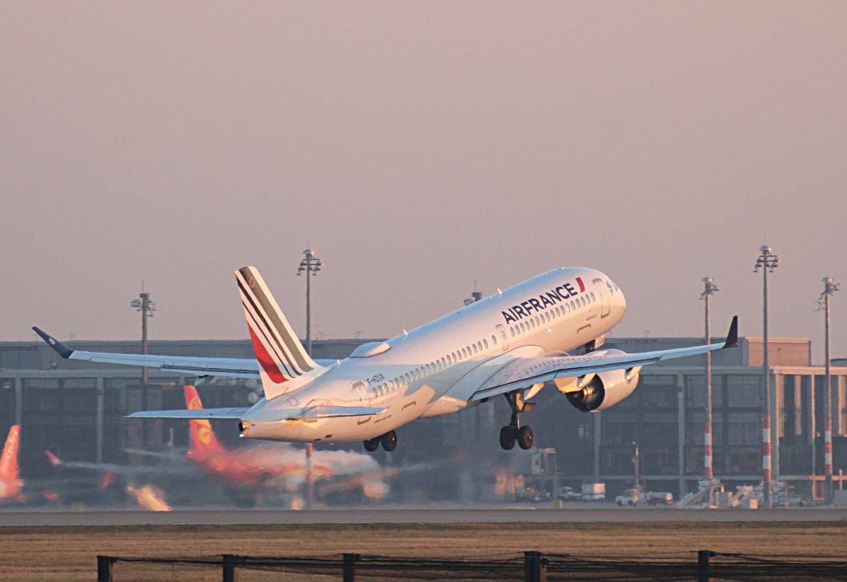 Air France, Airbus A 220-300, F-HZUX, BER, 07.11.2025