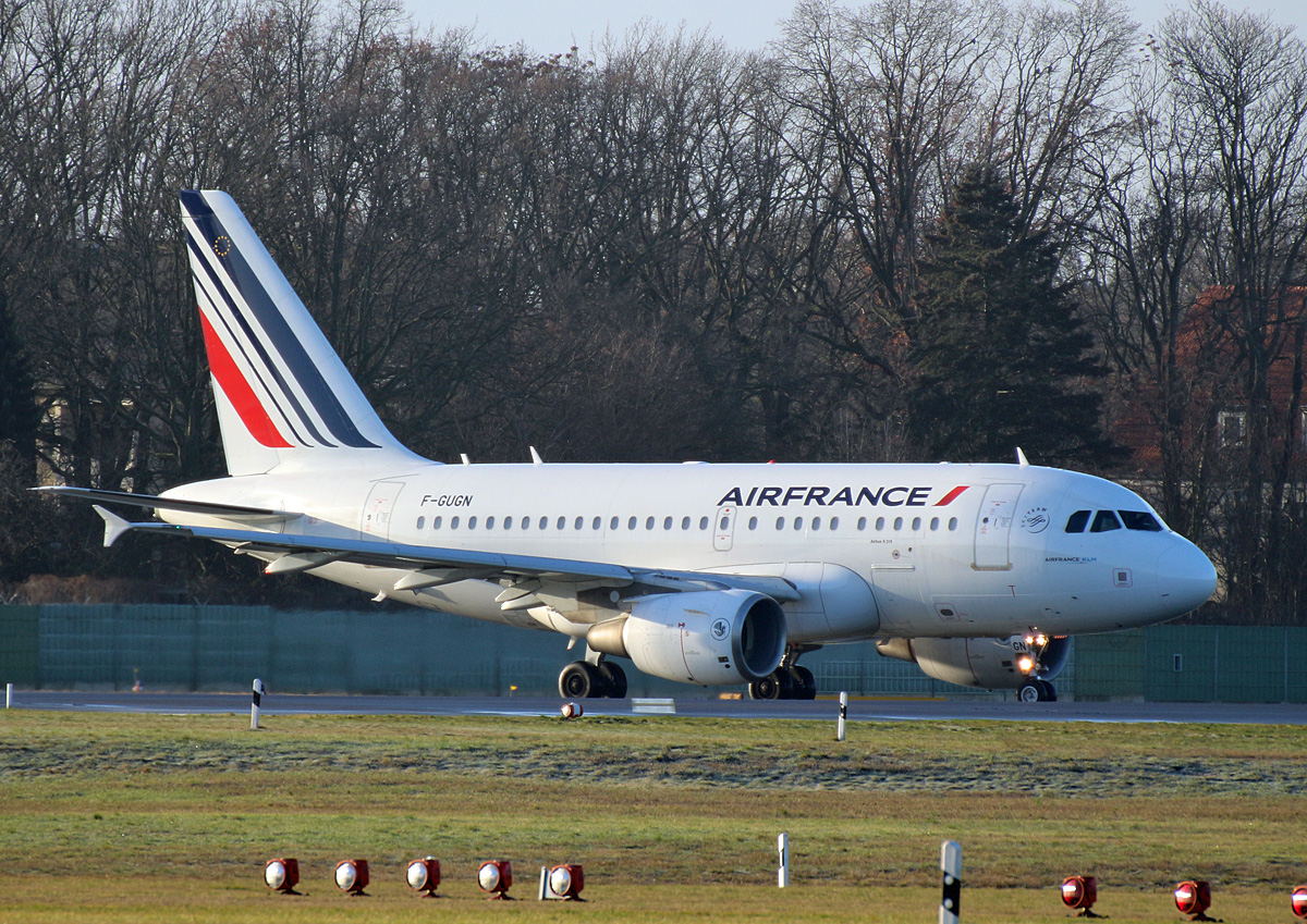Air France, Airbus A 318-111, F-GUGN, TXL, 05.01.2020
