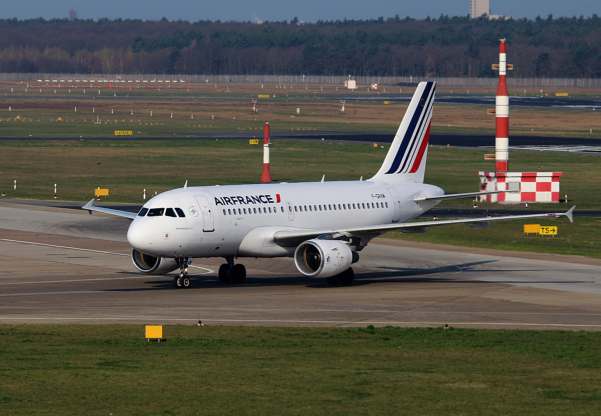 Air France, Airbus A 319-111, F-GRXM, TXL, 09.04.2016