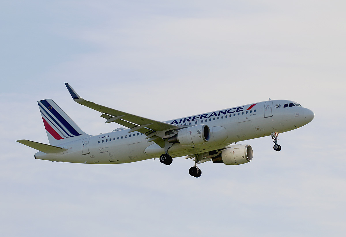 Air France, Airbus A 320-214, F-HEPG, BER, 29.12.2022