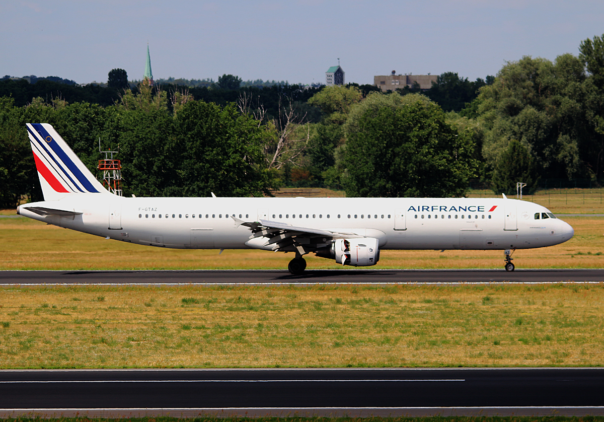 Air France, Airbus A 321-212, F-GTAZ, TXL, 20.07.2016