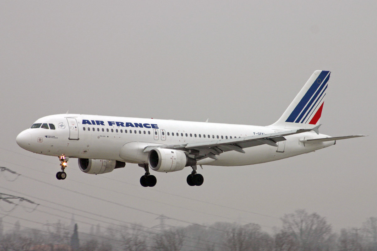 Air France, F-GFKL, Airbus A320-211, msn: 101, 14.Januar 2006, GVA Genève, Switzerland.
