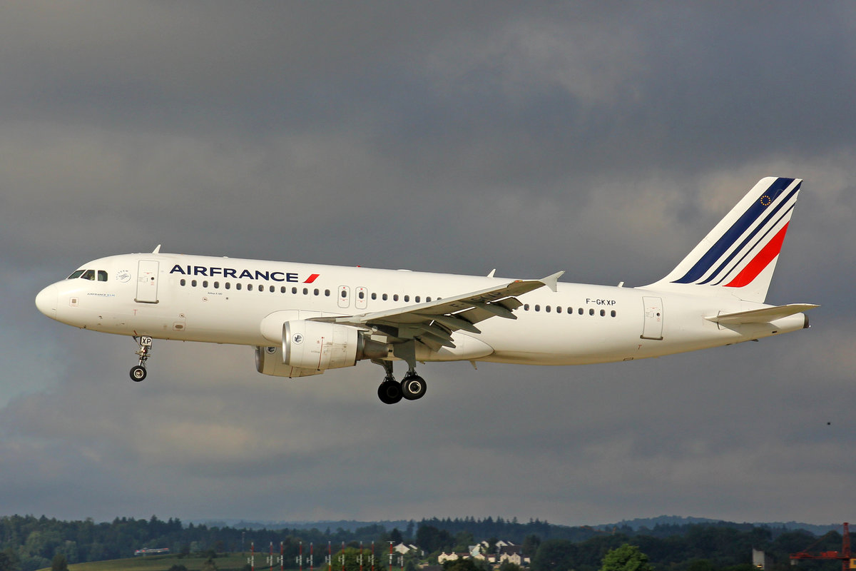 Air France, F-GKXP, Airbus A320-214, 7.August 2017, ZRH Zürich, Switzerland.
