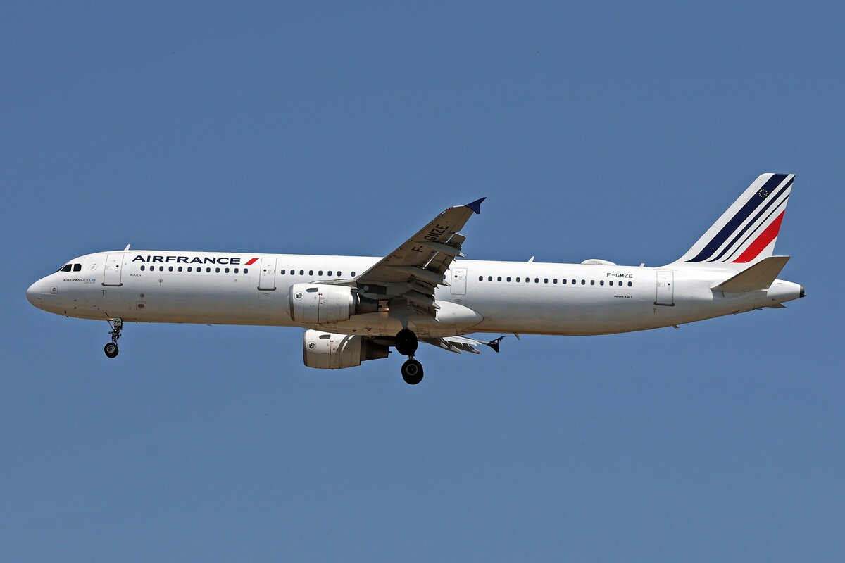 Air France, F-GMZE, Airbus A321-111, msn: 544,  Rouen , 03.Juli 2025, MXP Milano Malpensa, Italy.