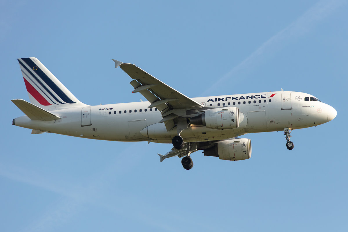 Air France, F-GRHK, Airbus, A319-111, 13.05.2019, CDG, Paris, France

