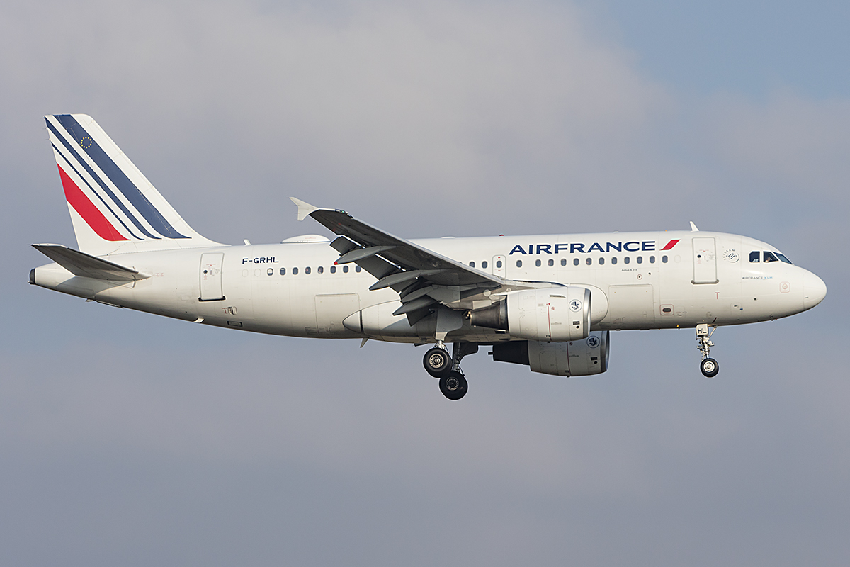 Air France, F-GRHL, Airbus, A319-111, 19.01.2019, ZRH, Zürich, Switzerland 


