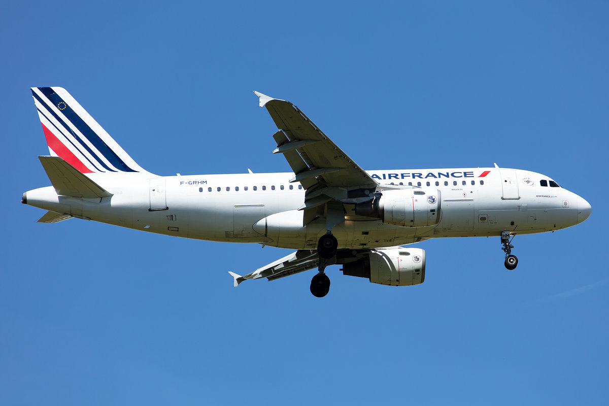 Air France, F-GRHM, Airbus, A319-111, 13.05.2019, CDG, Paris, France


