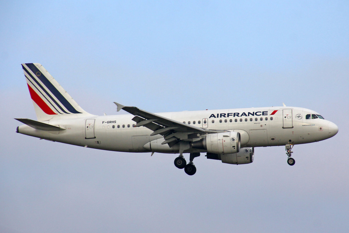 Air France, F-GRHS, Airbus A319-111, msn: 1444, 26.Dezember 2018, ZRH Zürich, Switzerland.